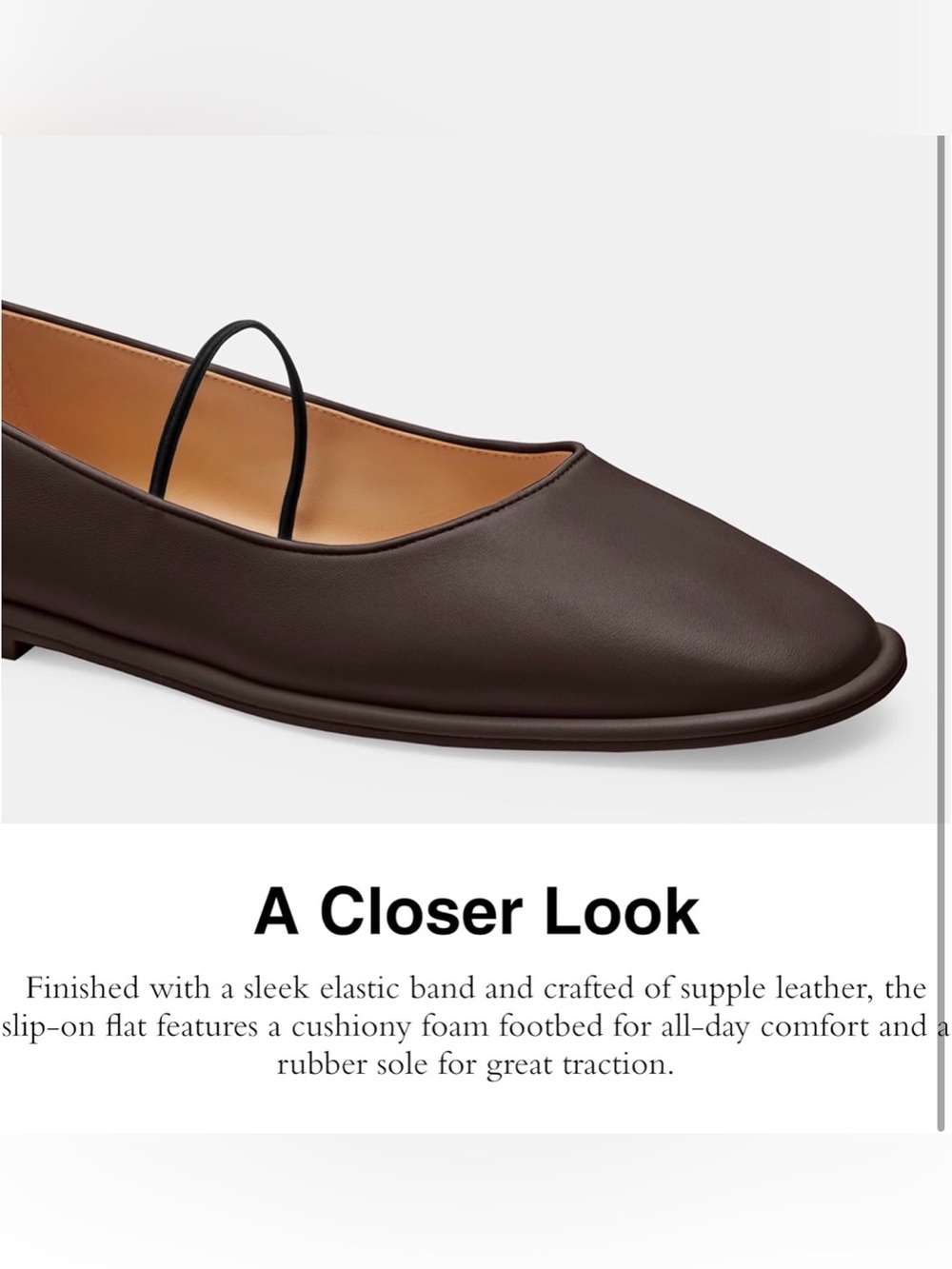 Coach ✨ $150 NIB Women's Emilia Mary Jane Leather Flats 🤎 Maple Brown ✨ Size 7.5 - Picture 8 of 12